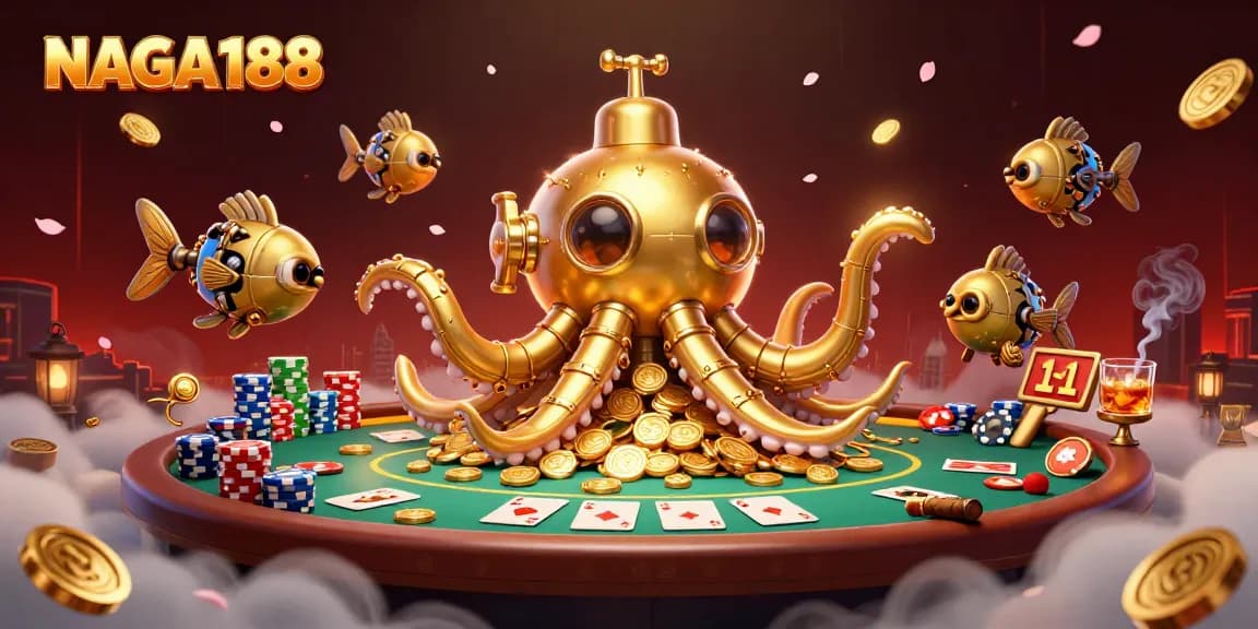 NAGA188 menghadirkan suasana penuh kemewahan dan strategi dalam permainan kartu poker yang menggairahkan lewat ilustrasi menawan.