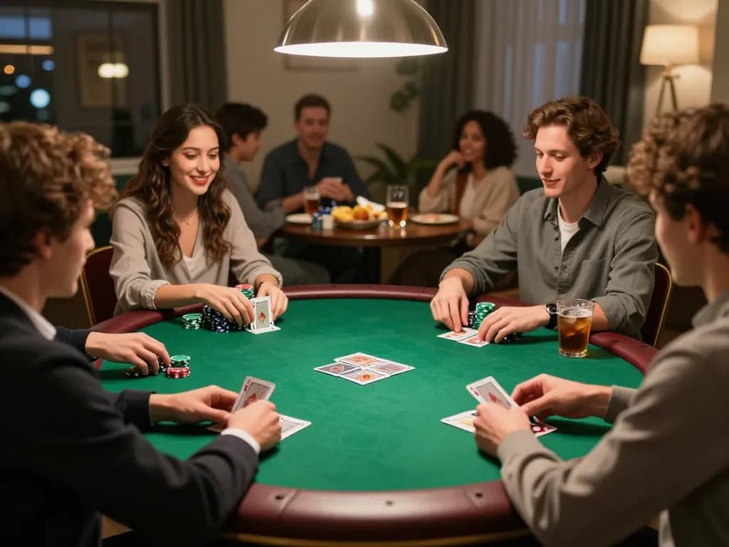 Join friends for a strategic poker game at home, enhancing your gambling skills with https://rr888.shopping/.