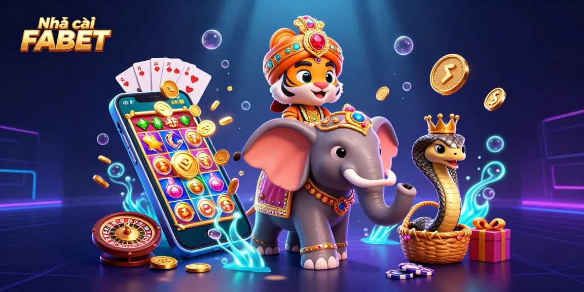 Experience thrilling wins at Nhà cái FABET with colorful slot games and dynamic casino elements.