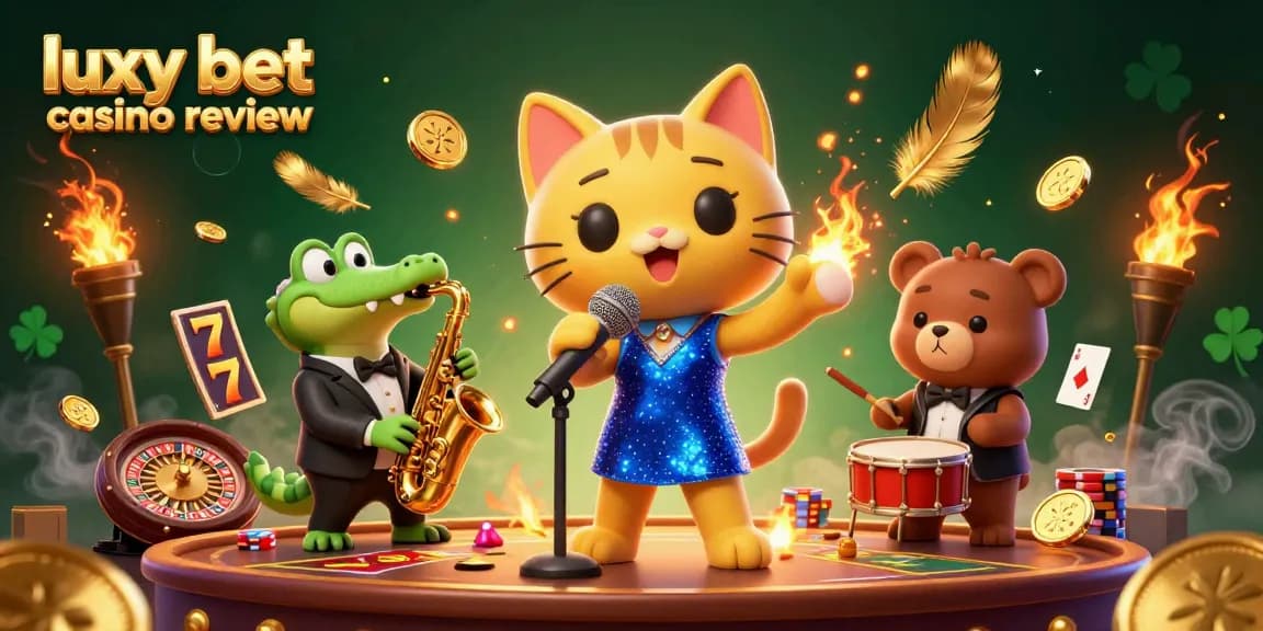 Experience lively entertainment at luxy bet casino review with performers, colorful games, and vibrant atmosphere.