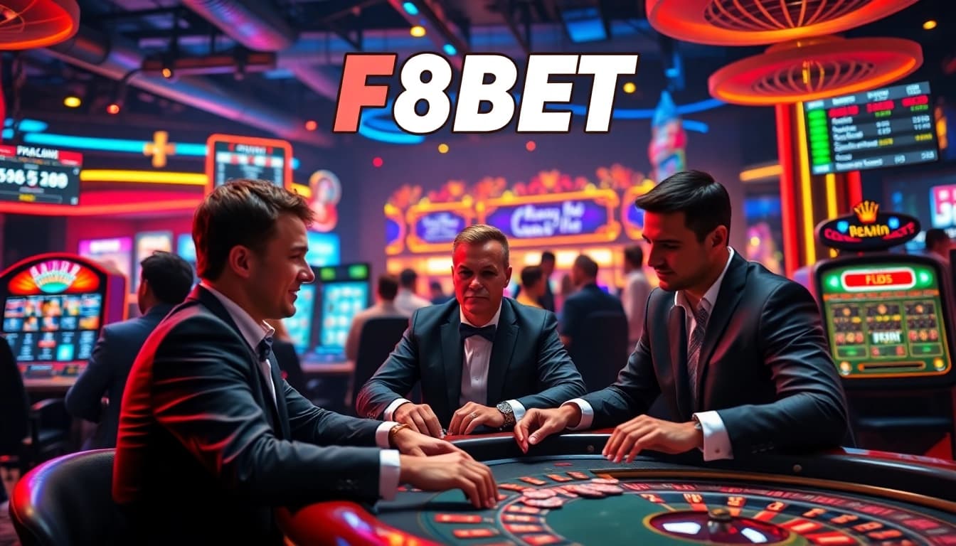F8BET online betting platform with players enjoying a vibrant casino experience.