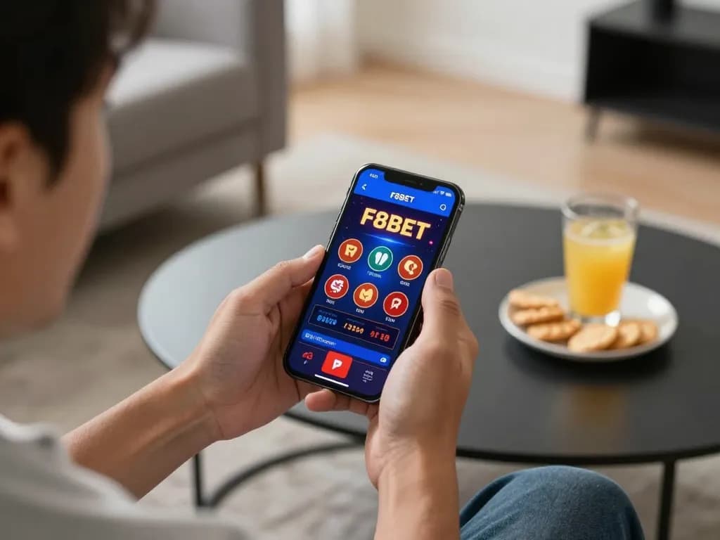 Experience thrilling gameplay on F8beta2 app during casual online sessions with snacks nearby.