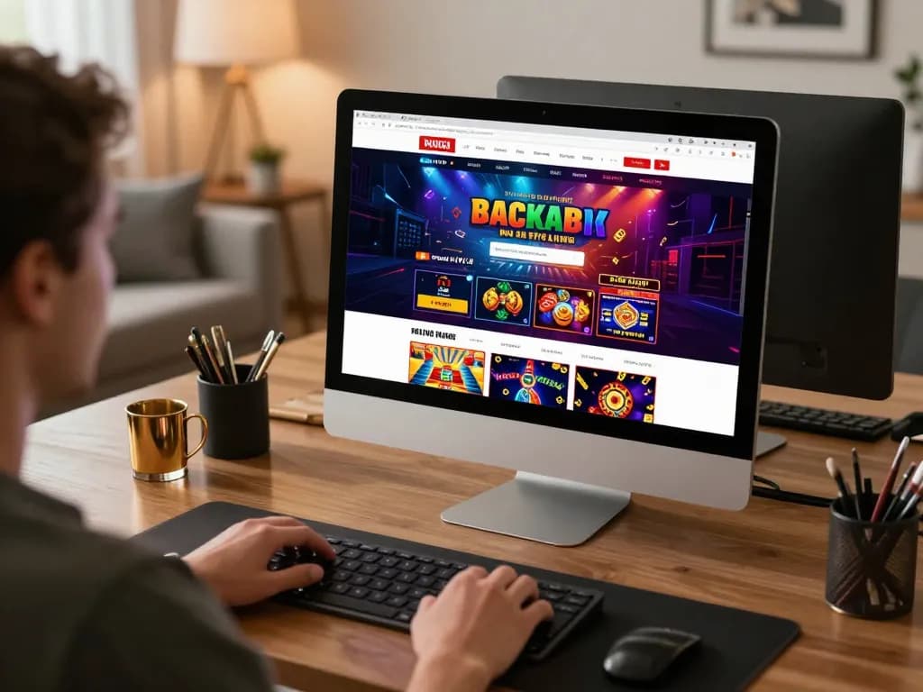 Player enjoying immersive online gaming experience at 98win platform from home setup.