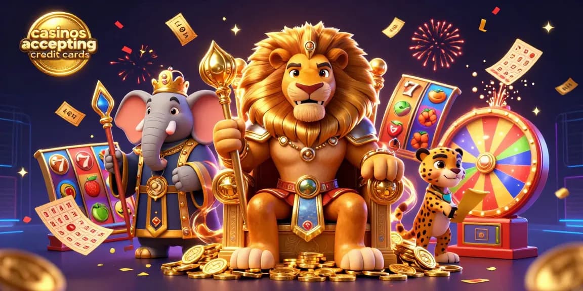 Experience the excitement of casinos accepting credit cards with vibrant slot games and dynamic online gaming.