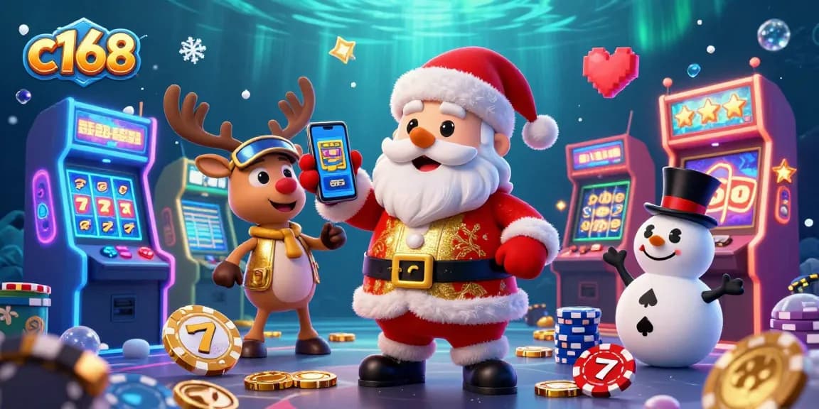 Join c168 for a chance to win with exciting jackpot slots and festive gaming characters!