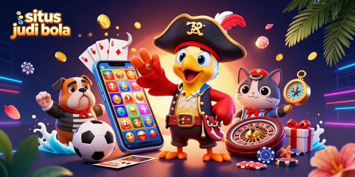Bet on sports with situs judi bola as the pirate captain leads the way through vibrant gaming elements.