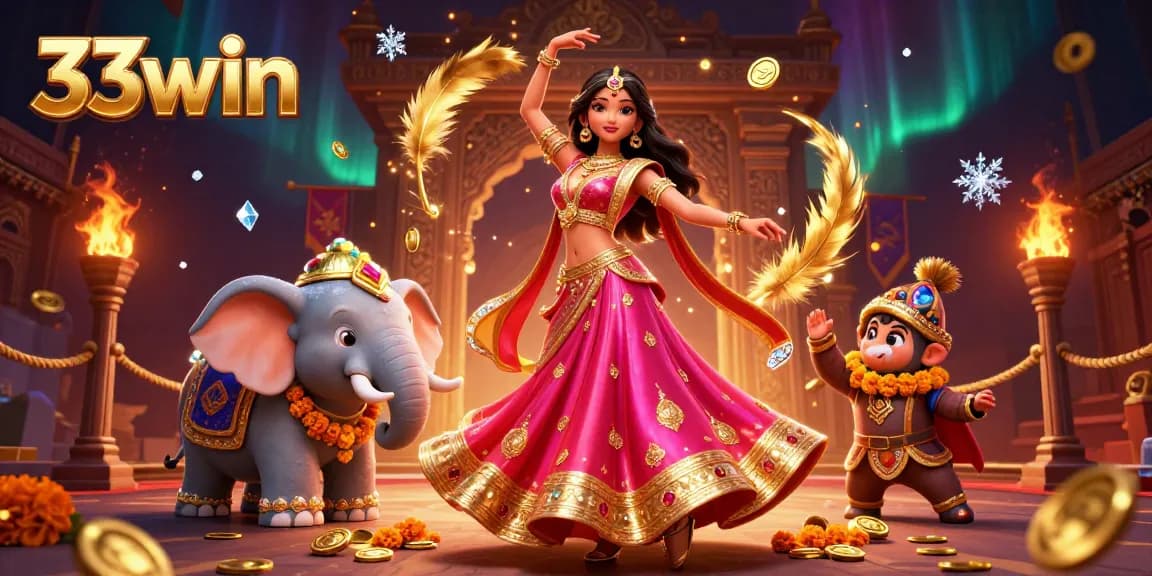 Engage with 33win's vibrant casino experience featuring exciting characters and dynamic gambling elements.