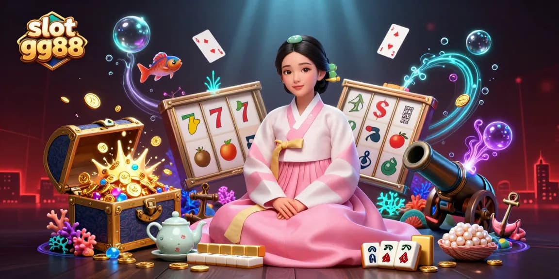 Engage with slot gg88 to experience vibrant reels and golden treasures in an illustrated scene.