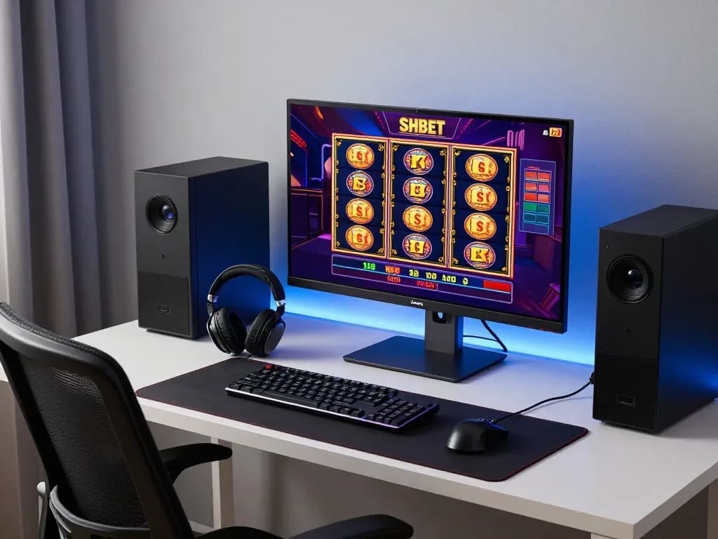 Engaging in strategic gameplay on shbet's online casino platform with vibrant game visuals.