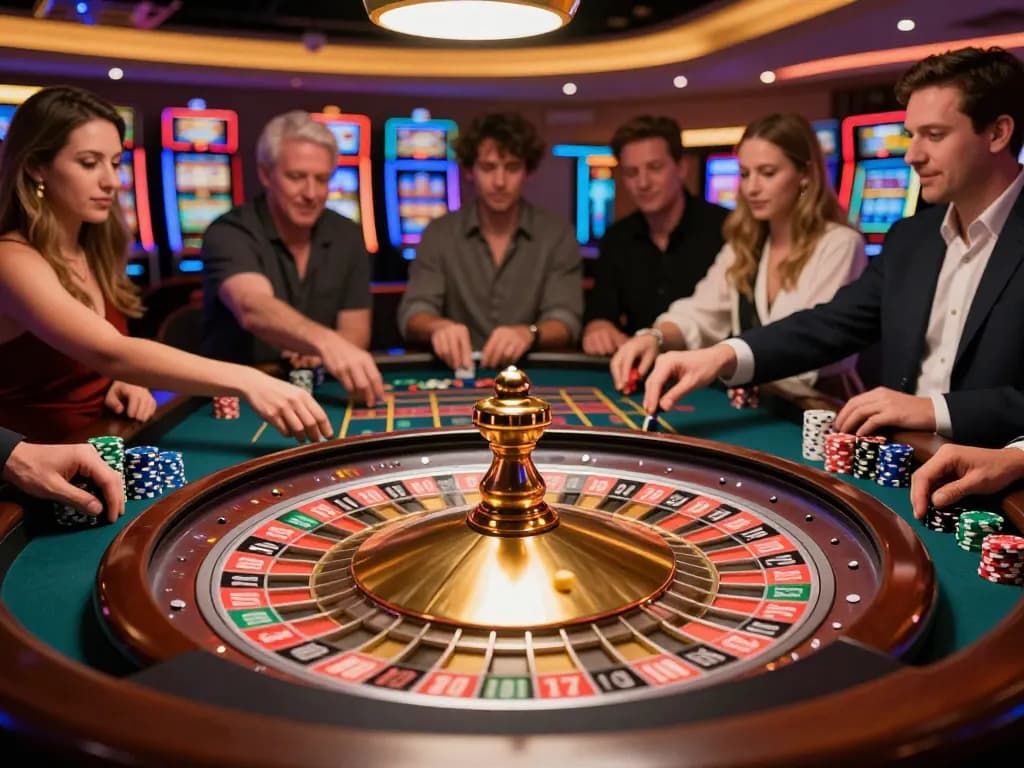 Watch players engage with exciting roulette action at viral88's live casino table