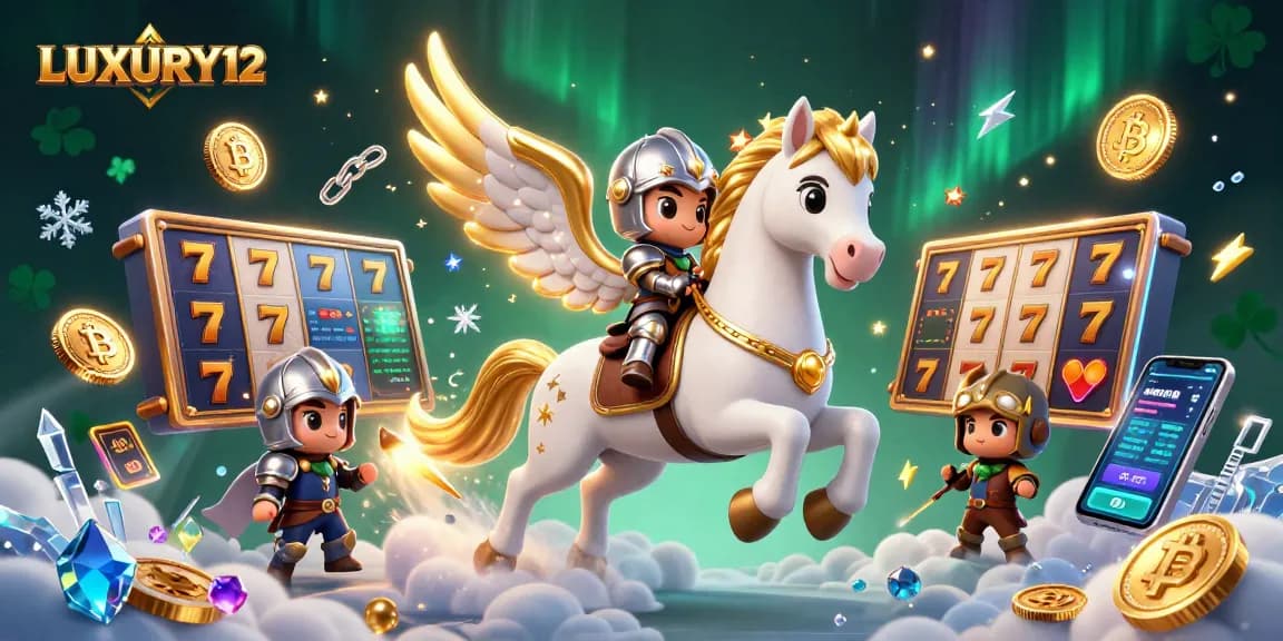 Experience the thrill of LUXURY12 with a vibrant slot adventure featuring gold coins and exciting gameplay.
