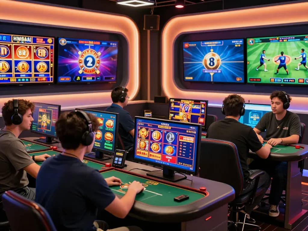 Players enjoying various games on HM88 platform, showcasing lively online betting experience in 2026.