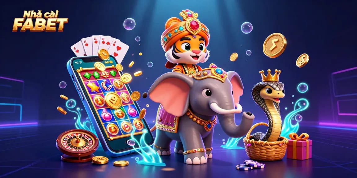 Experience thrilling wins at Nhà cái FABET with colorful slot games and dynamic casino elements.