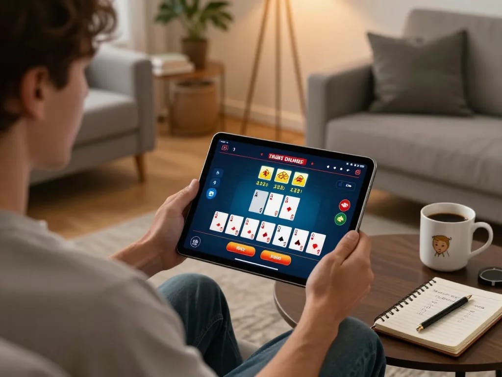 B52CLUB player strategizing money management in a lively online blackjack game