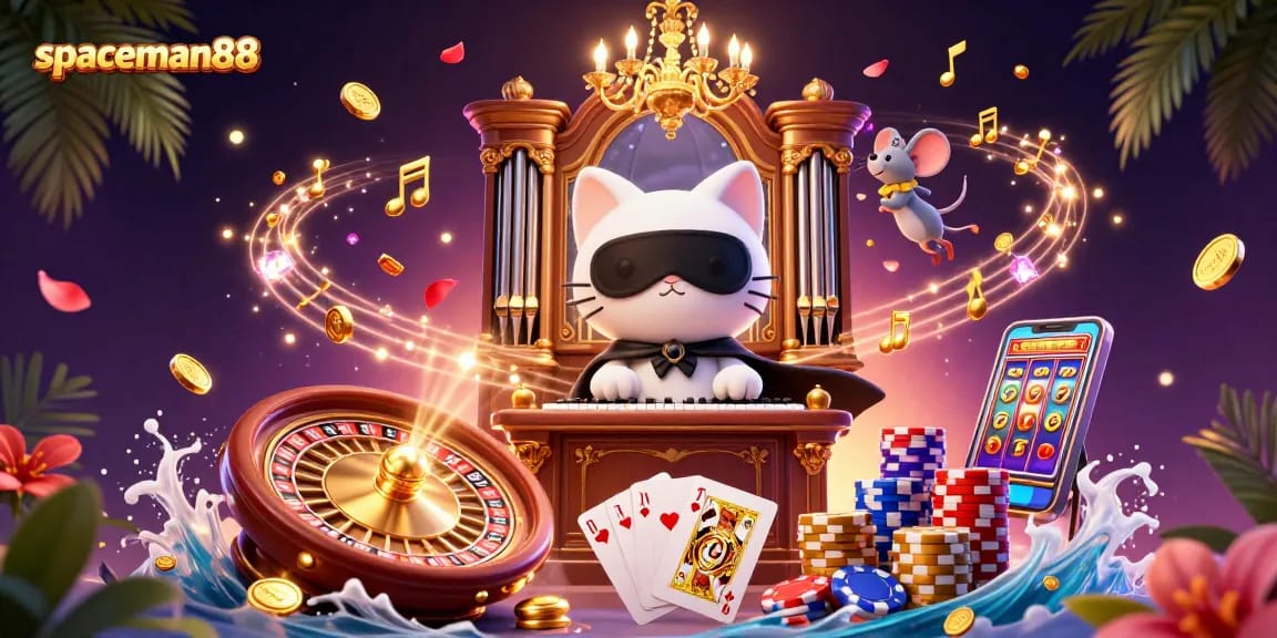 Experience the thrill of winning with spaceman88 slots, featuring vibrant characters and dynamic casino elements.