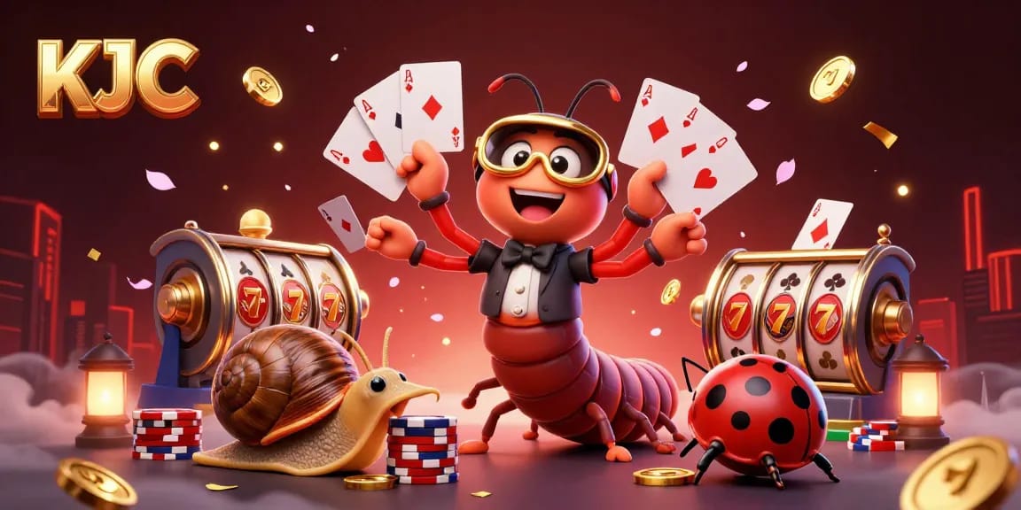 KJC dealer offers an exciting casino experience amid dynamic poker elements and vibrant visuals.