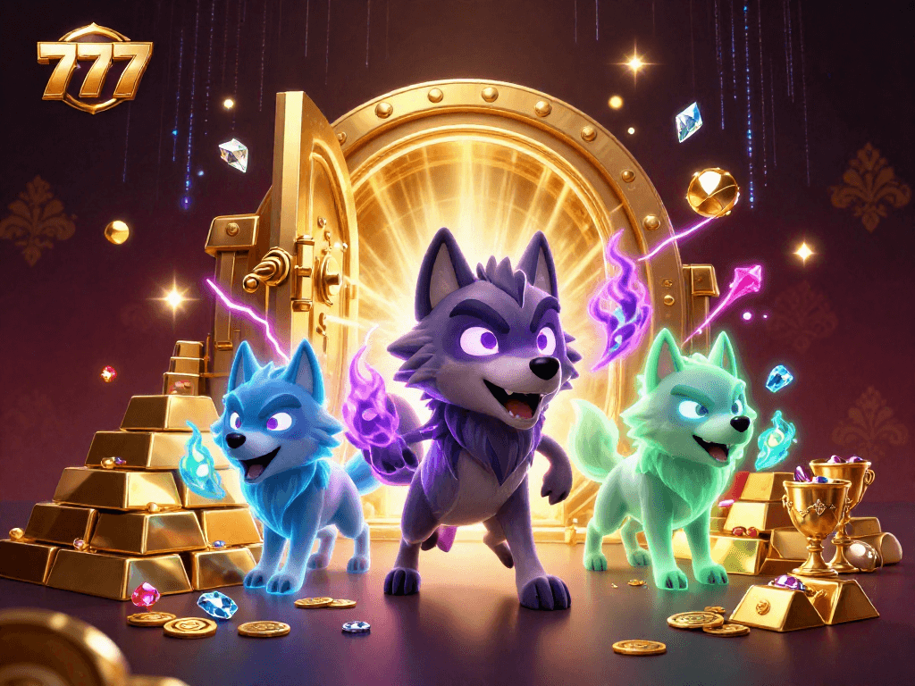 Experience winning moments in 777 slots with a dynamic casino scene full of treasure and excitement.