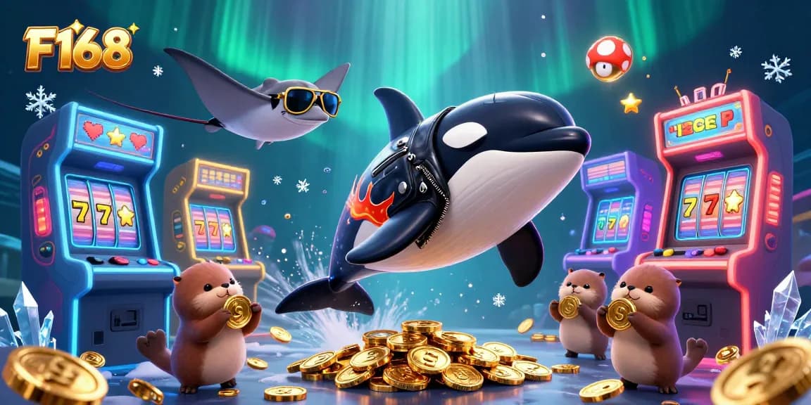 Experience the thrill of winning at F168 with exciting characters and vibrant gaming elements.