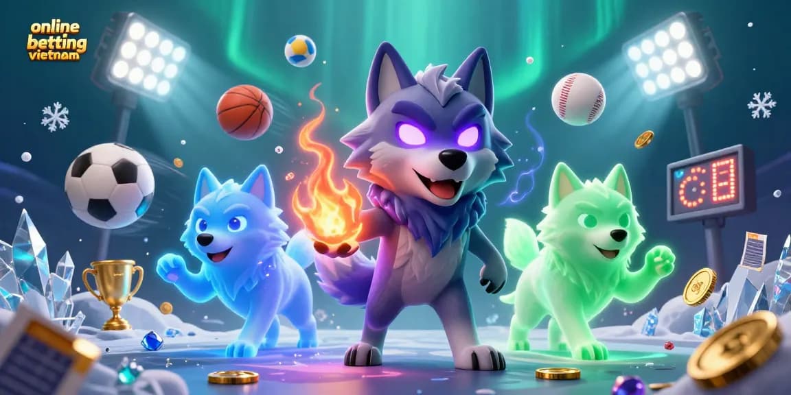 Experience thrilling action in online betting vietnam with ghostly wolves and dynamic sports elements.