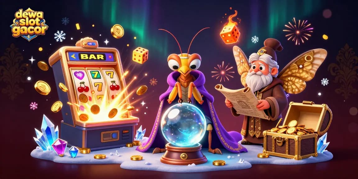 Menang besar dalam permainan dewa slot gacor dengan jackpot penuh koin dan elemen kasino yang menarik.