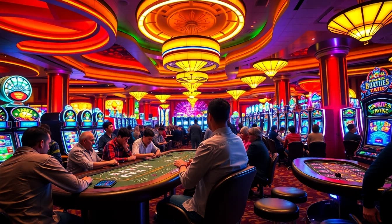 Spieler, die beim casinospielen an Spieltischen im Casino aktiv teilnehmen.