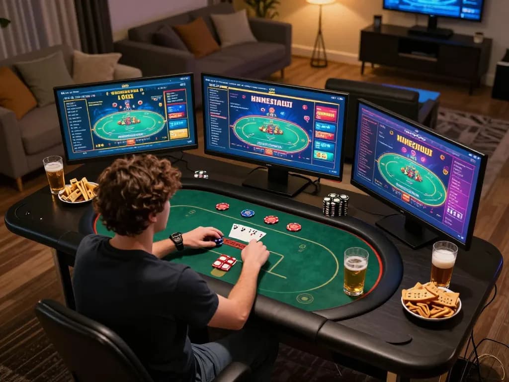 Engaging in online gambling at TR88, showcasing strategic gameplay and immersive gaming experience