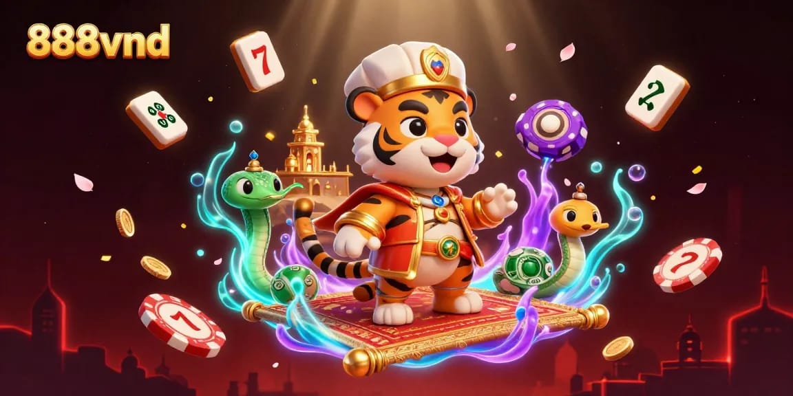 Experience thrilling gaming action with 888vnd featuring a majestic sultan and vibrant casino elements.