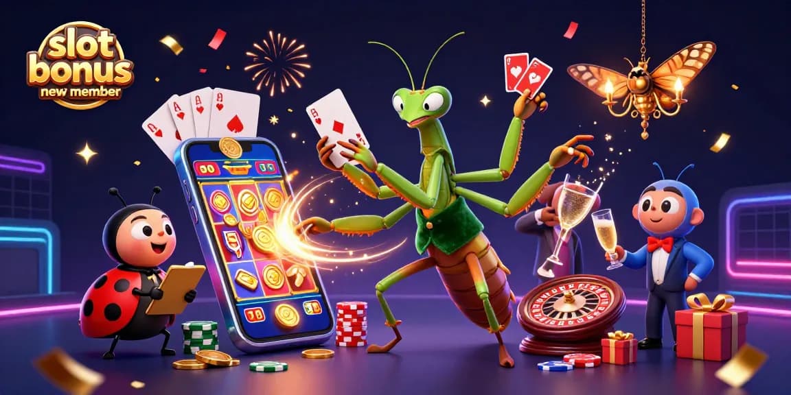 Enjoy exciting adventures with slot bonus new member, featuring captivating 3D casino characters and vibrant game elements.