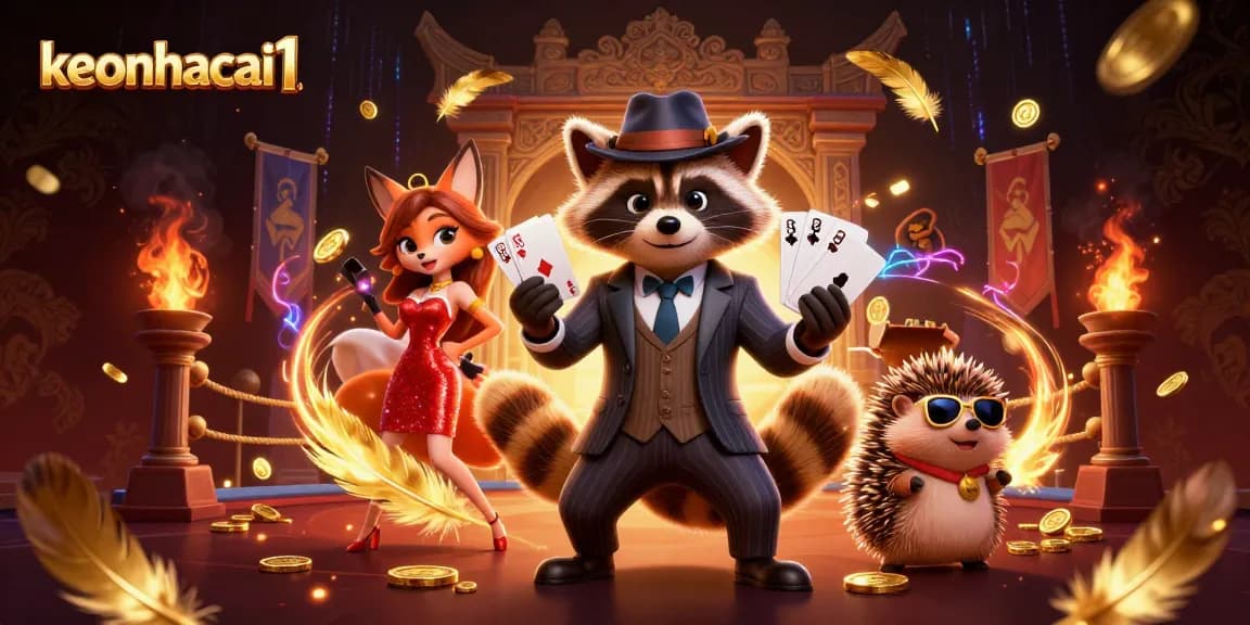 Engage with keonhacai1 for thrilling gambling action amid a vibrant casino scene.