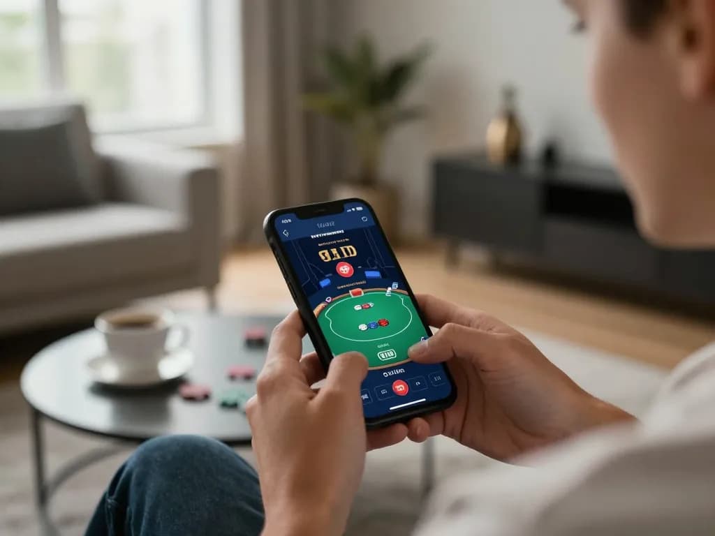 Engaging gameplay on Win678 mobile app with strategic poker interface.