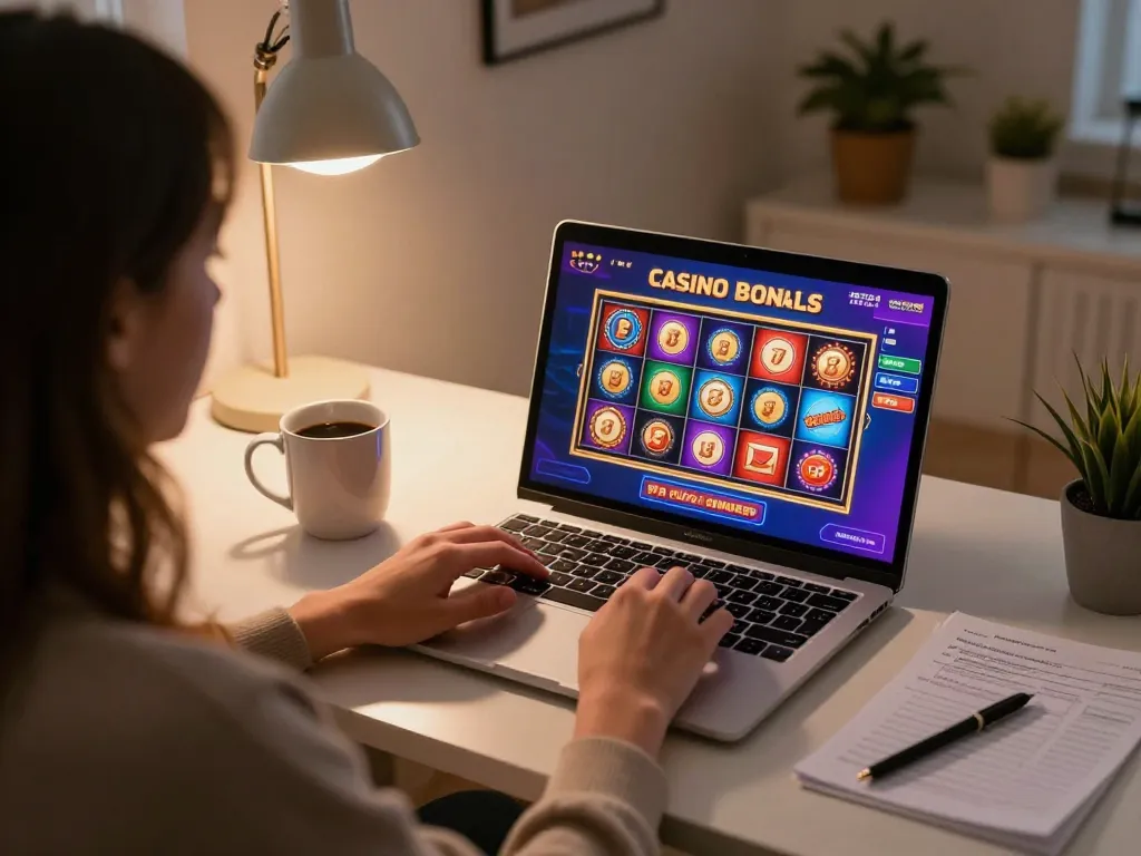 Experience casino bonus utan svensk licens with online gaming at home, showcasing a player engaged in strategy.