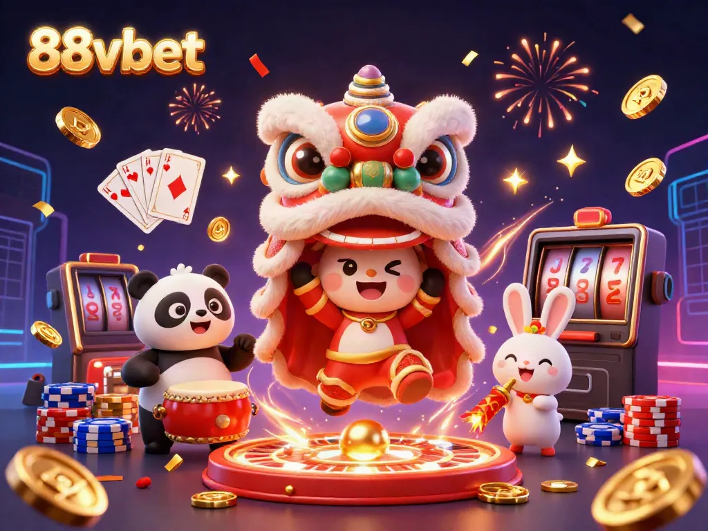 Experience the excitement of 88vbet with captivating characters and vibrant casino elements.