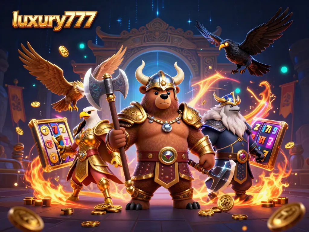 Experience thrilling victories with luxury777 in a vivid, dynamic 3D casino scene