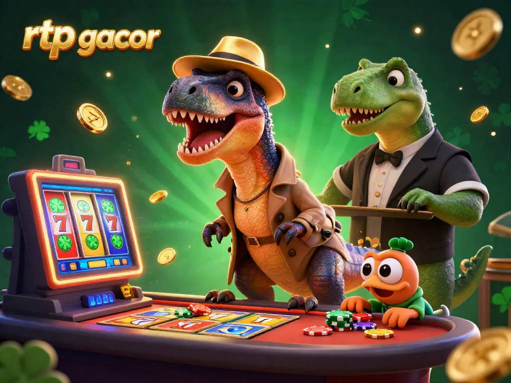 Gali RTP gacor dengan slot online berwarna-warni dan karakter lucu.