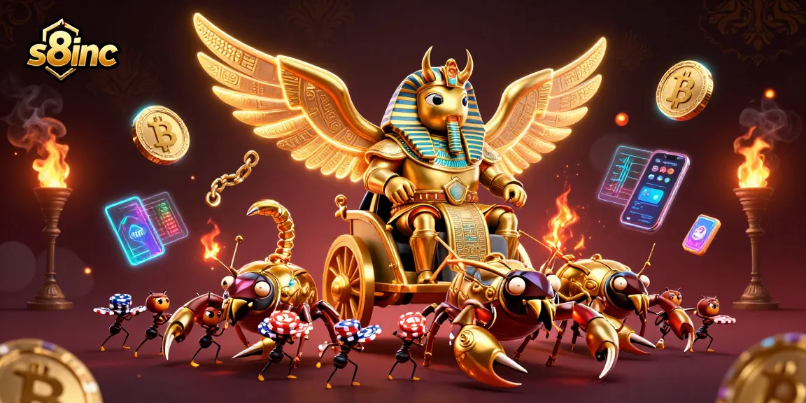 Join the excitement at s8inc, featuring a dazzling 3D cartoon casino scene with vibrant characters and gambling elements.