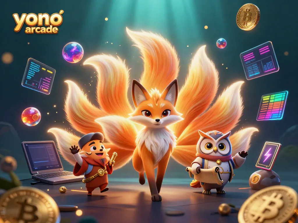Engage in exciting gameplay at yono arcade with vibrant characters and colorful gaming elements.