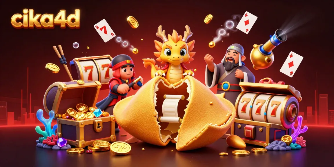 Witness cika4d's exciting slot game world, featuring characters and vibrant casino elements.