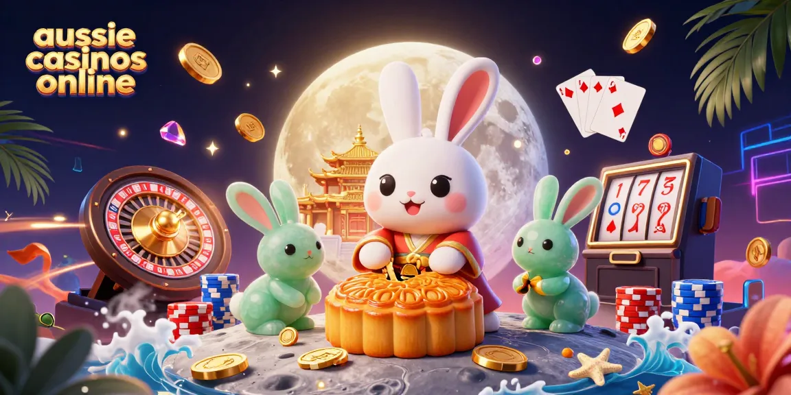 Experience the magic of aussie casinos online with vibrant 3D characters engaged in casino fun.