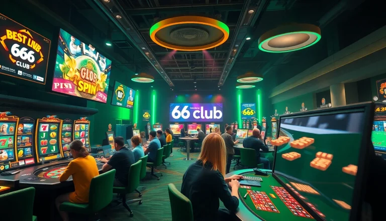 Experience thrilling gaming at 66club with live casinos and interactive game features.