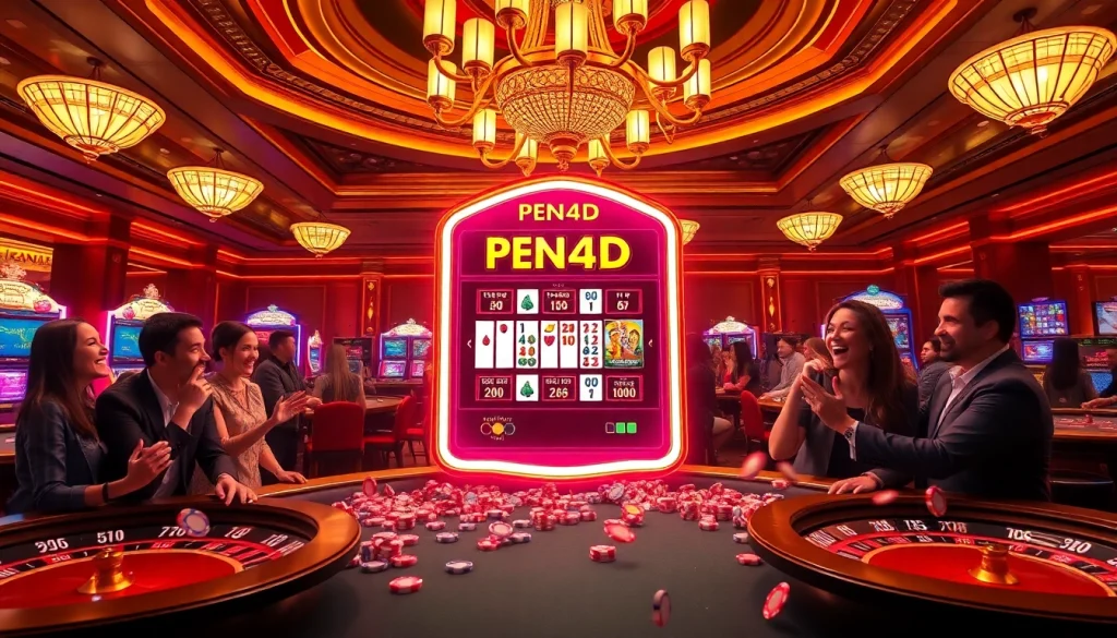 PEN4D slot machine attracting players with its vibrant design and exciting gameplay experience.