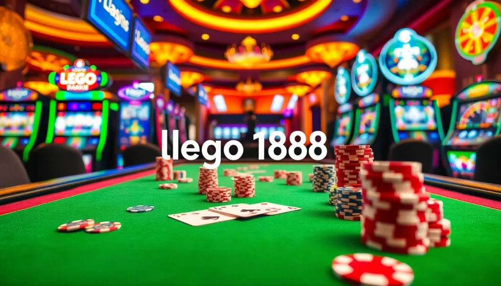 Experience thrilling gameplay with lego138 at a colorful casino gaming table.