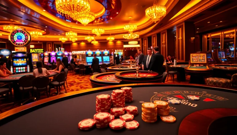 Players enjoying a thrilling game experience at https://rr88k1.com/, featuring vibrant casino elements.