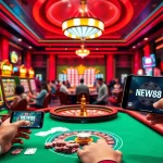 Experience the thrill of NEW88 with players enjoying vibrant casino games online.