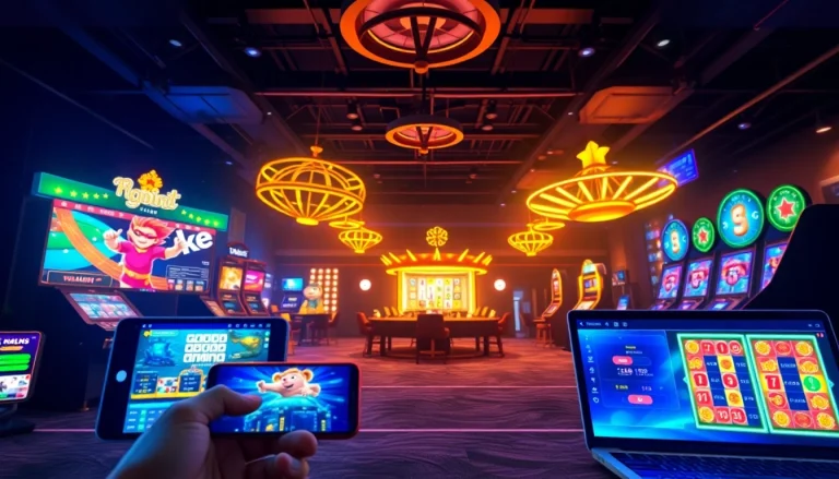 Engaging interface of the 8s online gambling platform with exciting games displayed.