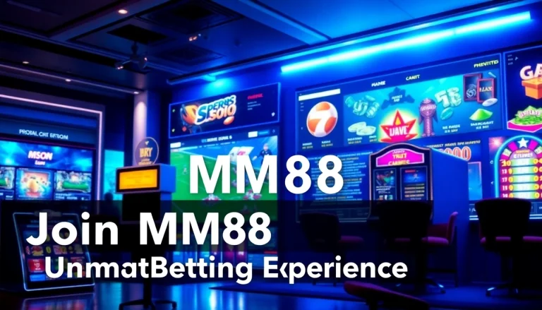 Immerse yourself in the MM88 online betting experience showcasing diverse games and promotions.