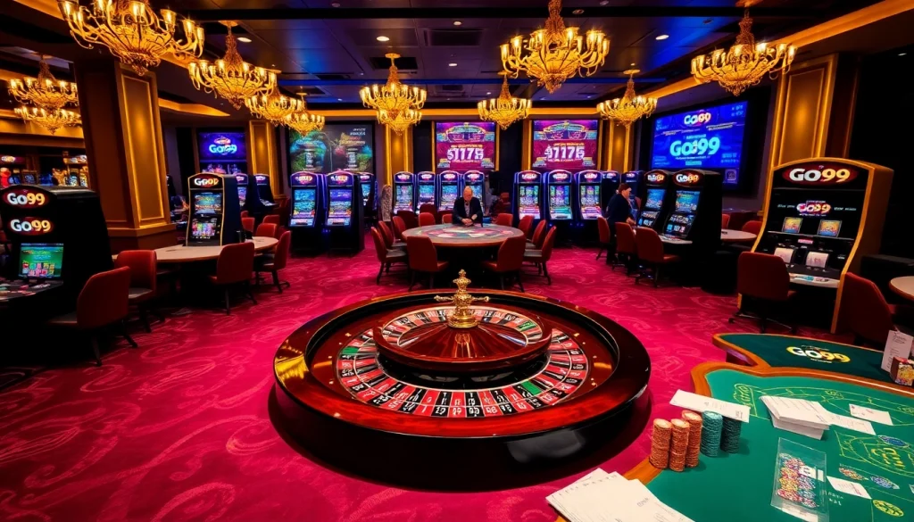 Experience the excitement of Go99 with live casino games and lucrative betting opportunities.