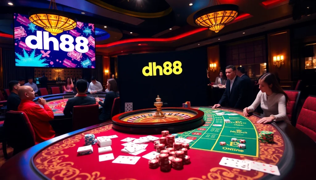 Experience thrilling gameplay at dh88 with vibrant casino tables and endless excitement.