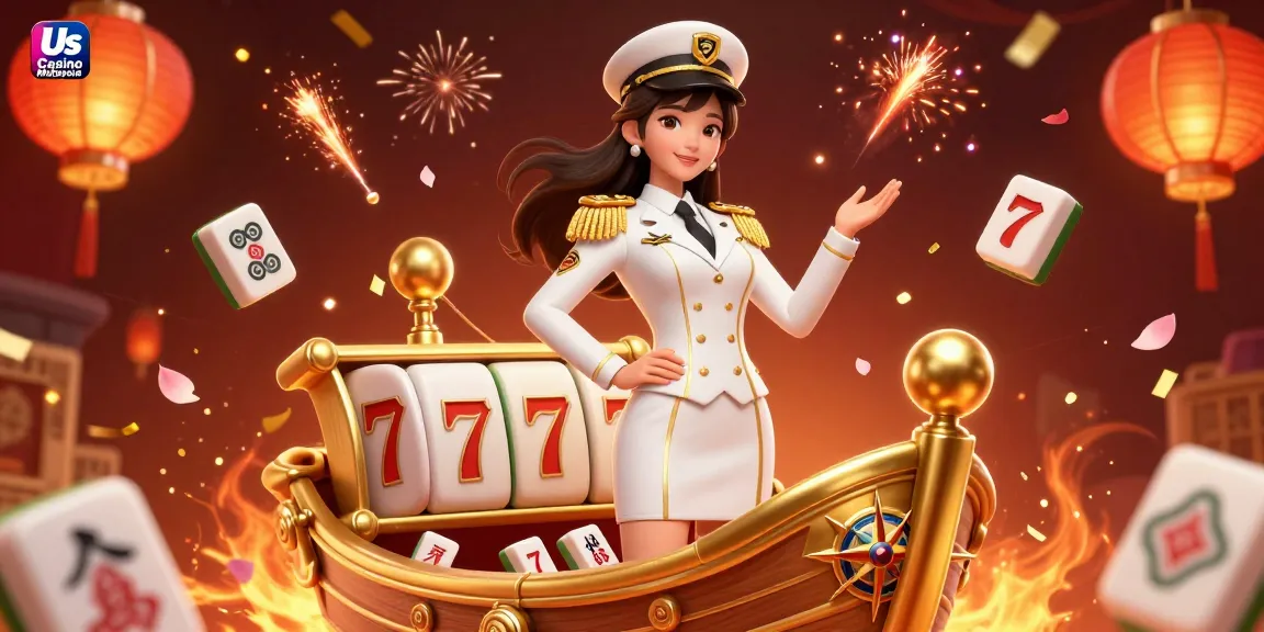 Experience thrilling excitement at Us Casino Malaysia with vibrant slot games and a stunning 3D scene.