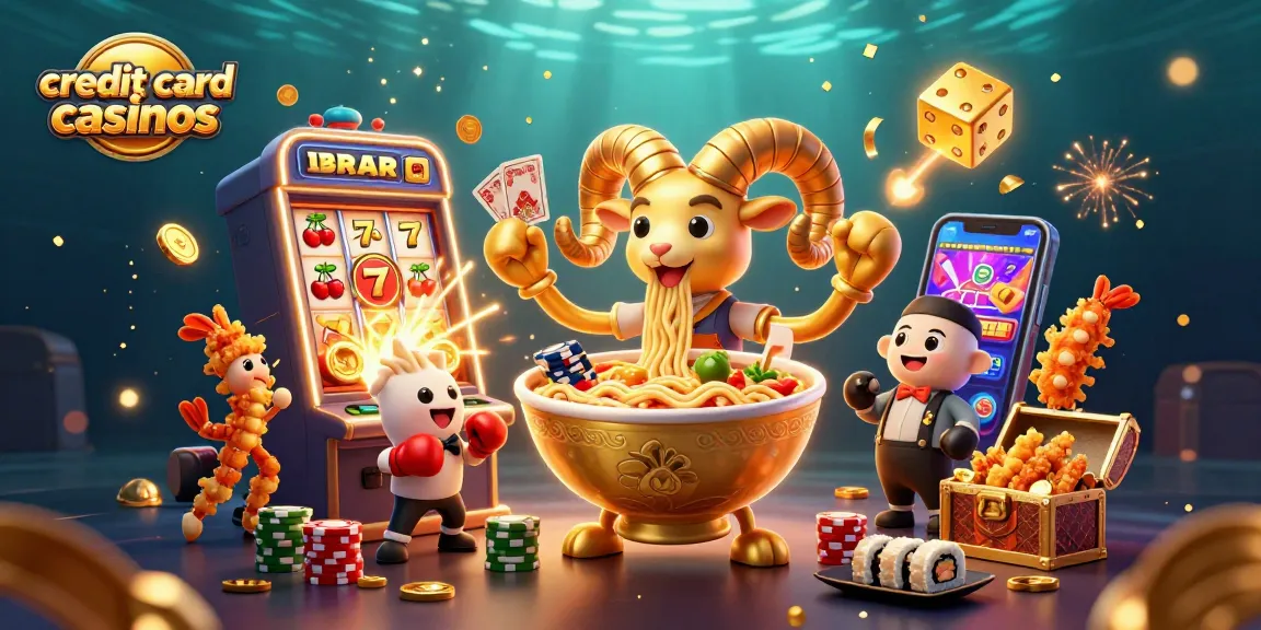 Engage in thrilling gameplay at credit card casinos with vibrant characters and dynamic casino elements.
